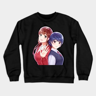 Girlfriend Happy Rui Hina Fanart! Crewneck Sweatshirt